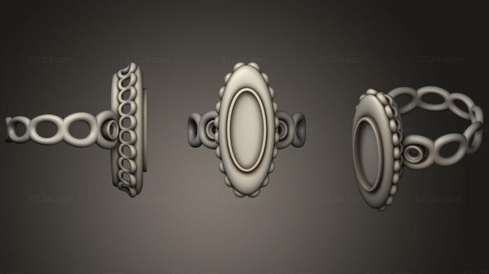 Jewelry rings (Ring With Opal, JVLRP_0789) 3D models for cnc